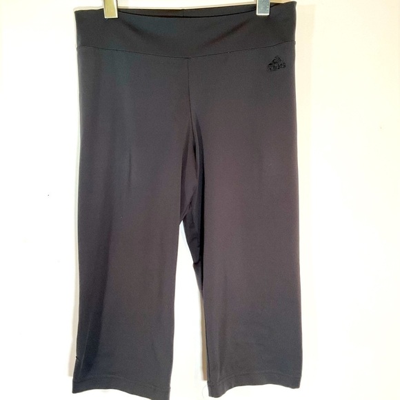 Adidas Leggings Grey Capri Yoga Pants Size M Workout Pants - Picture 2 of 6